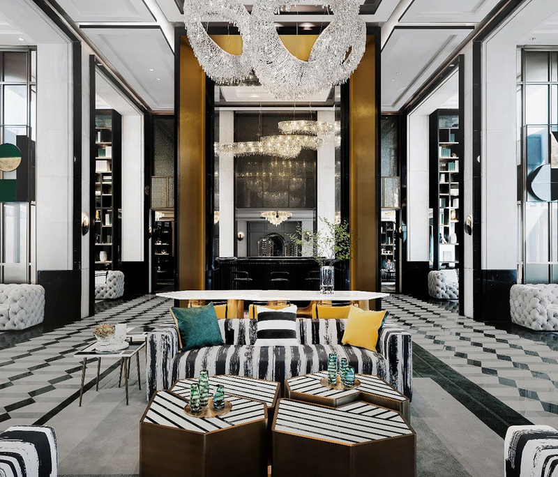 武汉越秀星云销售中心 | 复古摩登空间艺术呈现-21