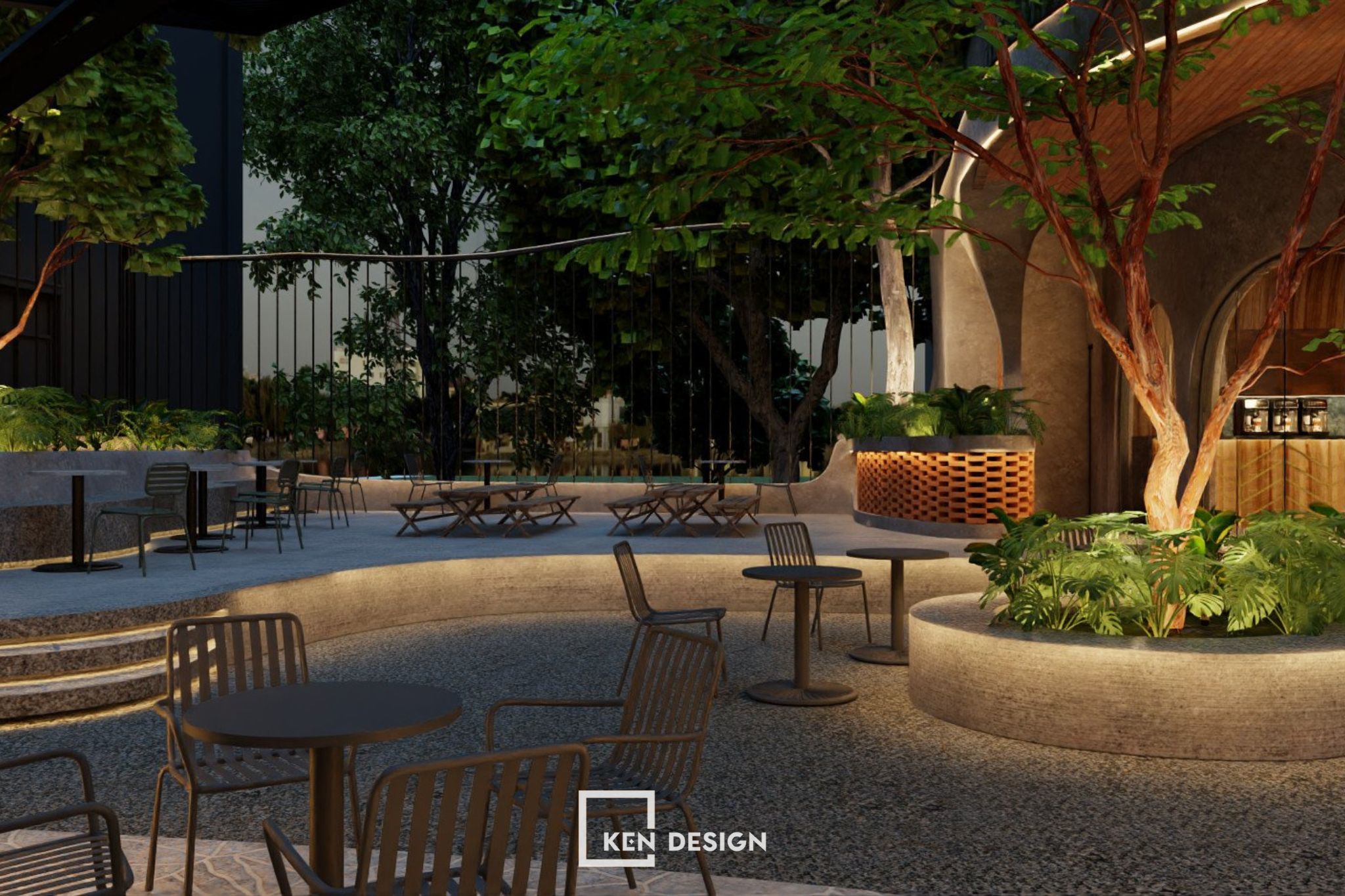 Green Coffee咖啡馆设计丨越南丨KenDesign-15