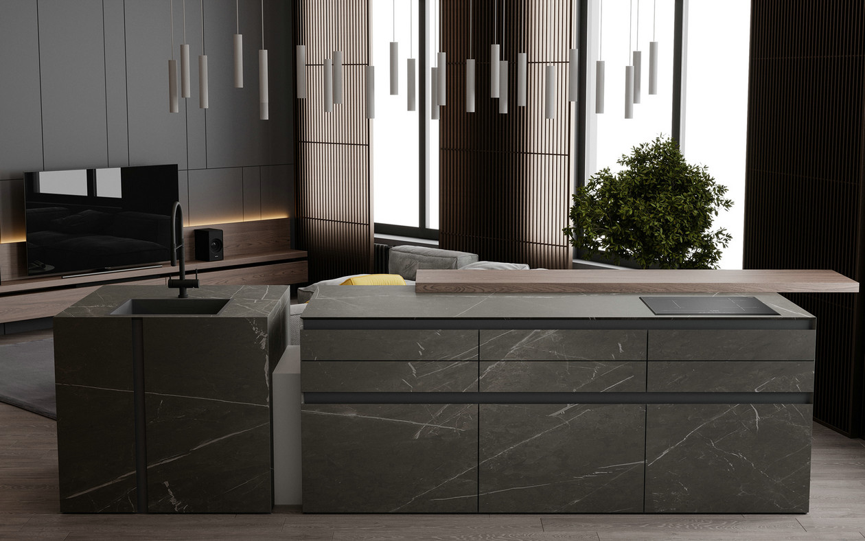 高级灰色系公寓-6