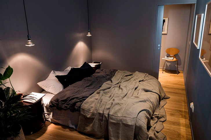 斯德哥尔摩 51 平米灰色 blue 公寓 | 独特色彩搭配营造温馨北欧风-11