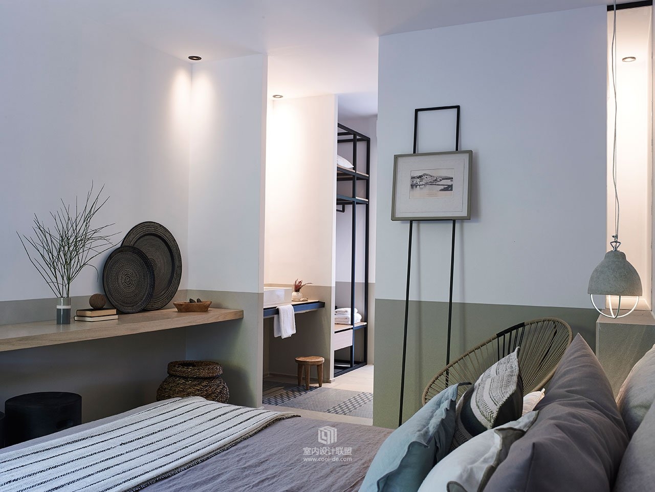 斯基亚索斯岛蓝光的爱琴狂想曲工作室石头和墙壁的酒店-13