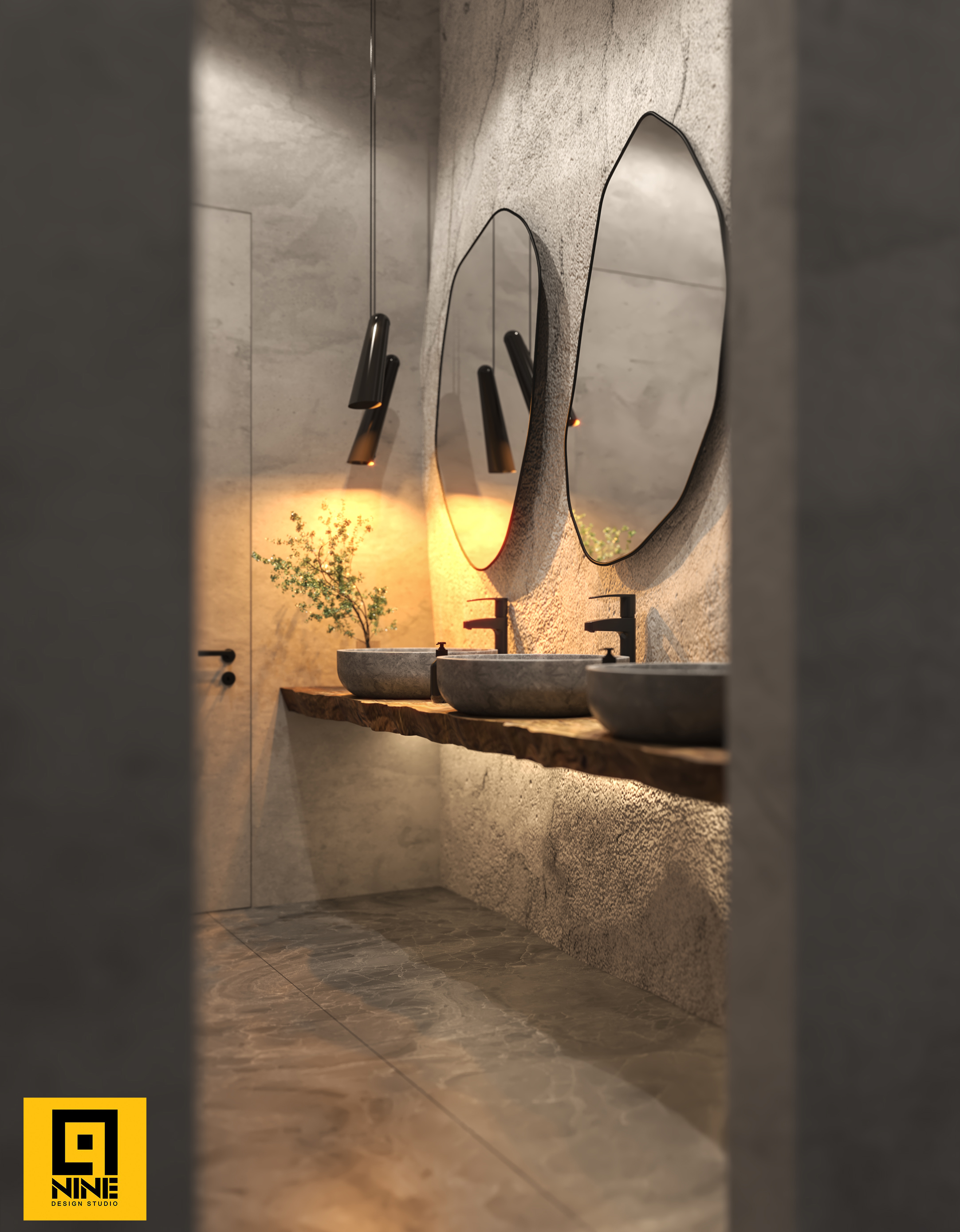 现代带泳池大厅室内设计-20