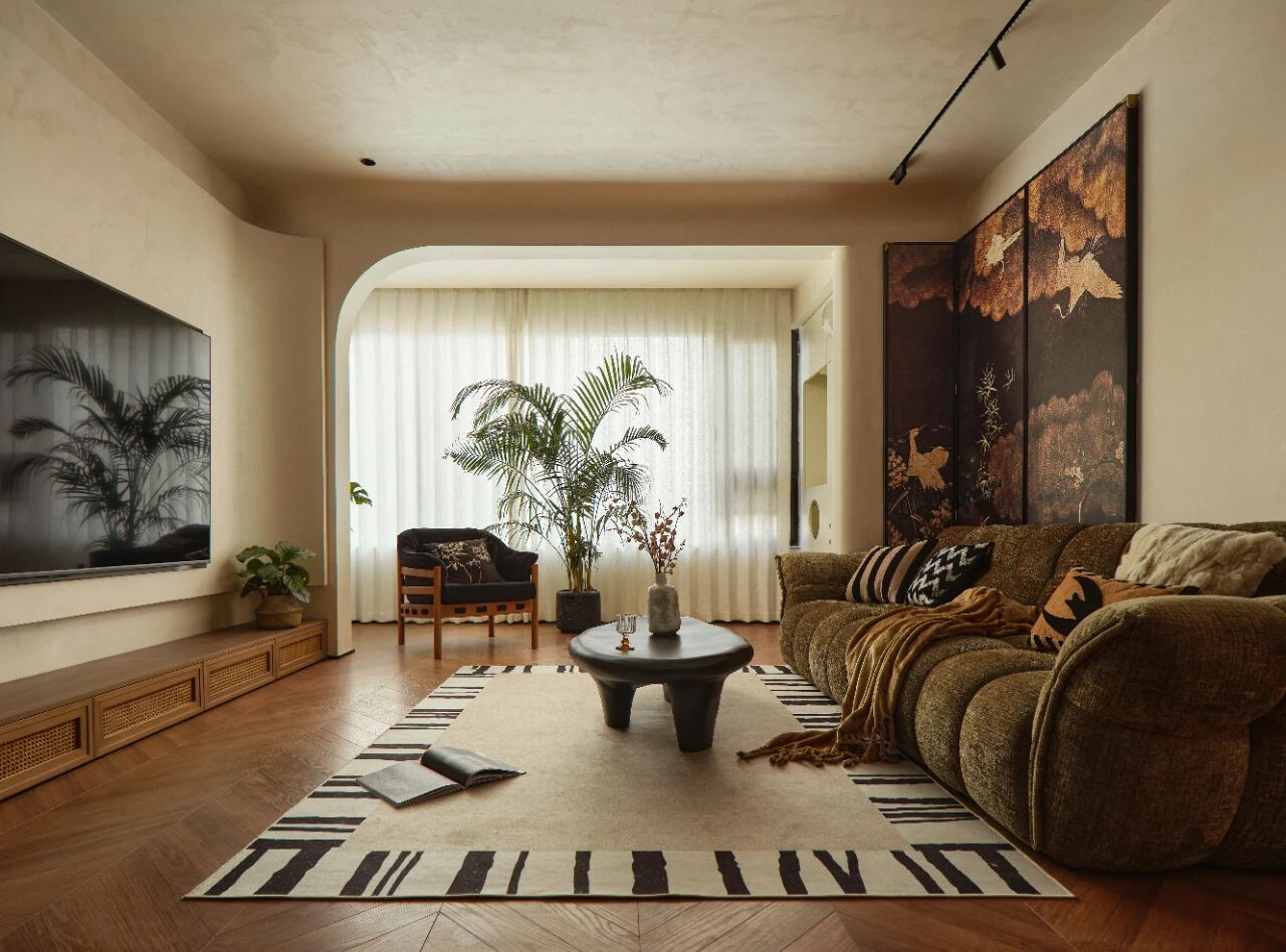 纵禾空间设计143㎡复古电影感住宅设计丨中国南京丨南京纵禾空间设计-13