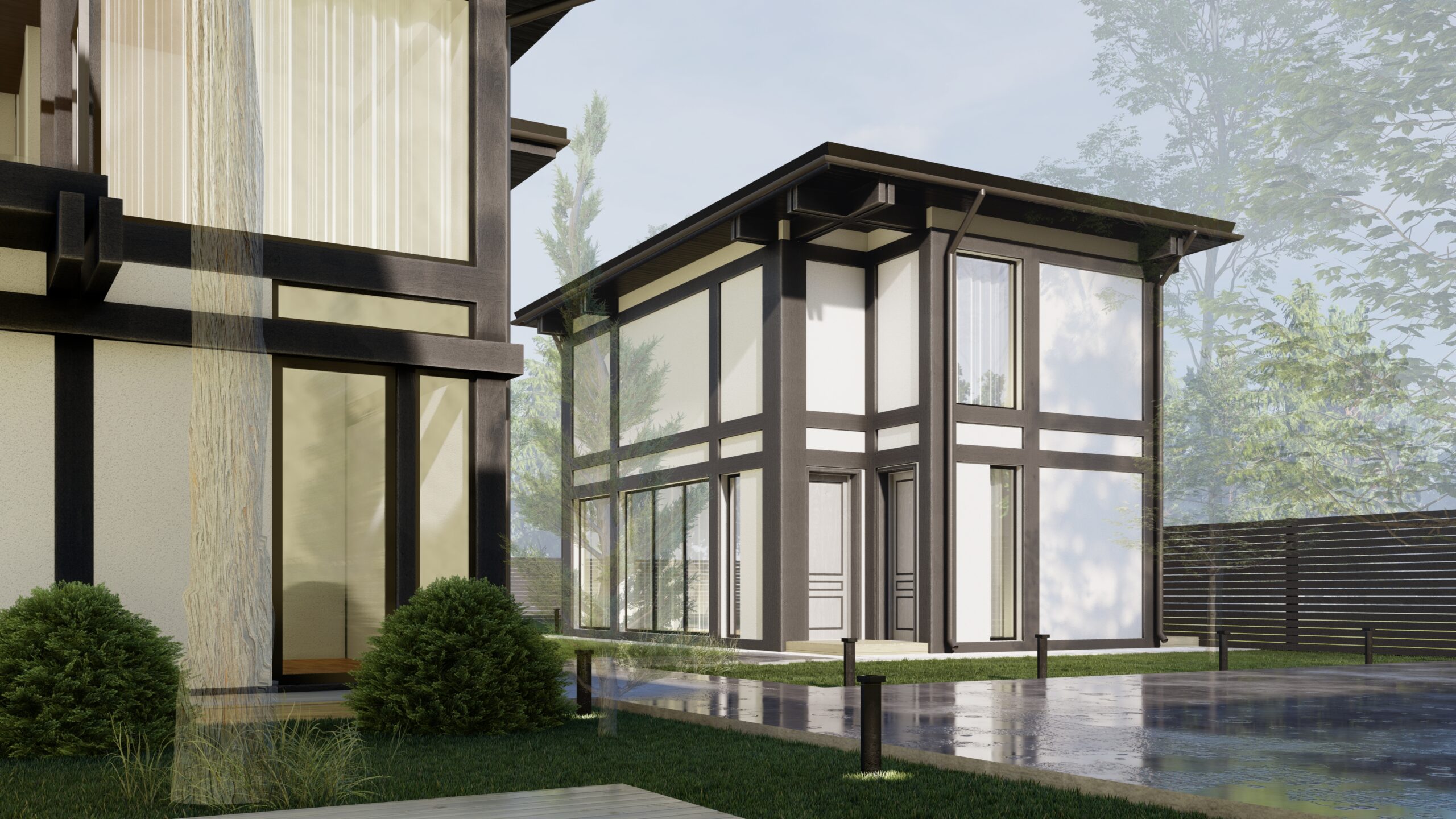 97㎡两层半木结构风格住宅设计丨ARXY工作室-17