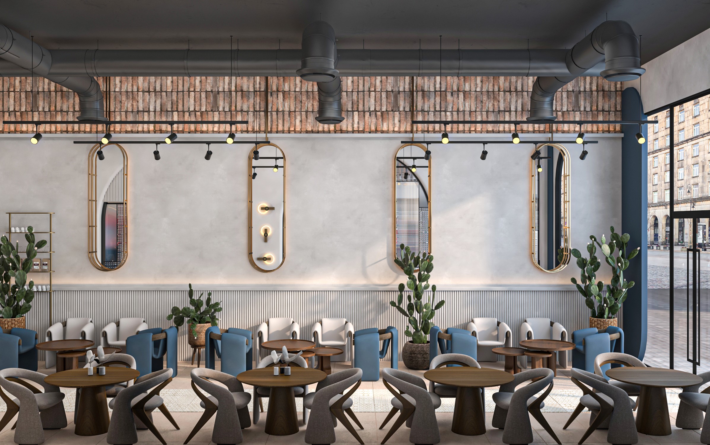 “Al  Rannan”混合移动商店与咖啡馆室内设计-5