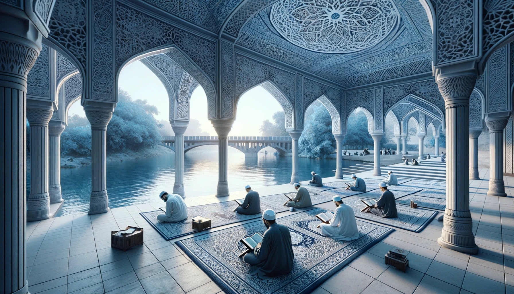 Reflections in faith : Gathering by the waterside.-2