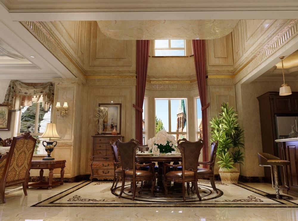 巴洛克风格石材背景墙，中西合璧文化气息-7