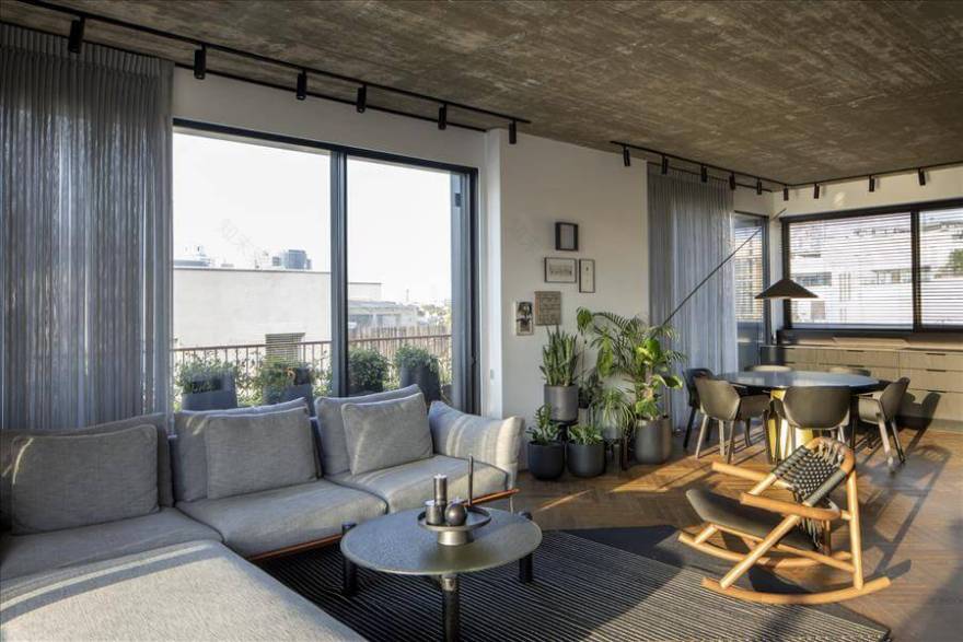 עדי אדליס | עיצוב פנים דירת גג 5 חדרים ביפו - PICKINTERI-23