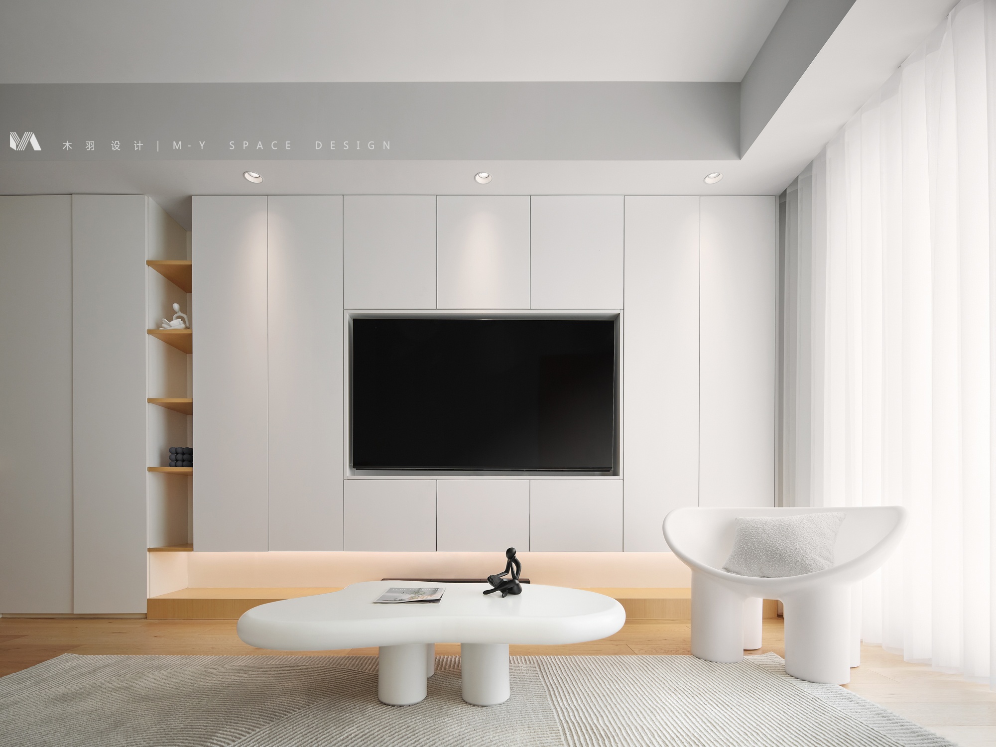 112㎡简约原木风平层设计-12