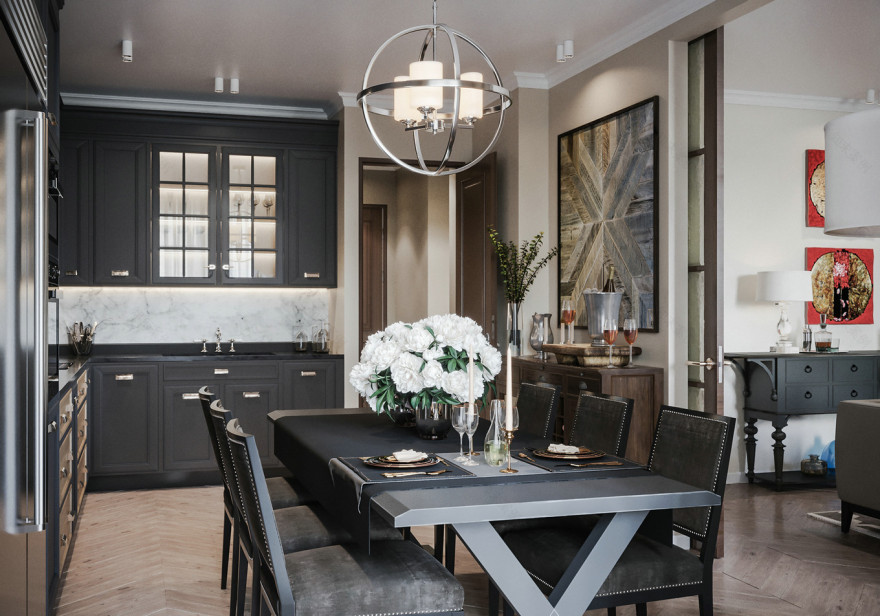 现代简约美式风 高级深色设计-33