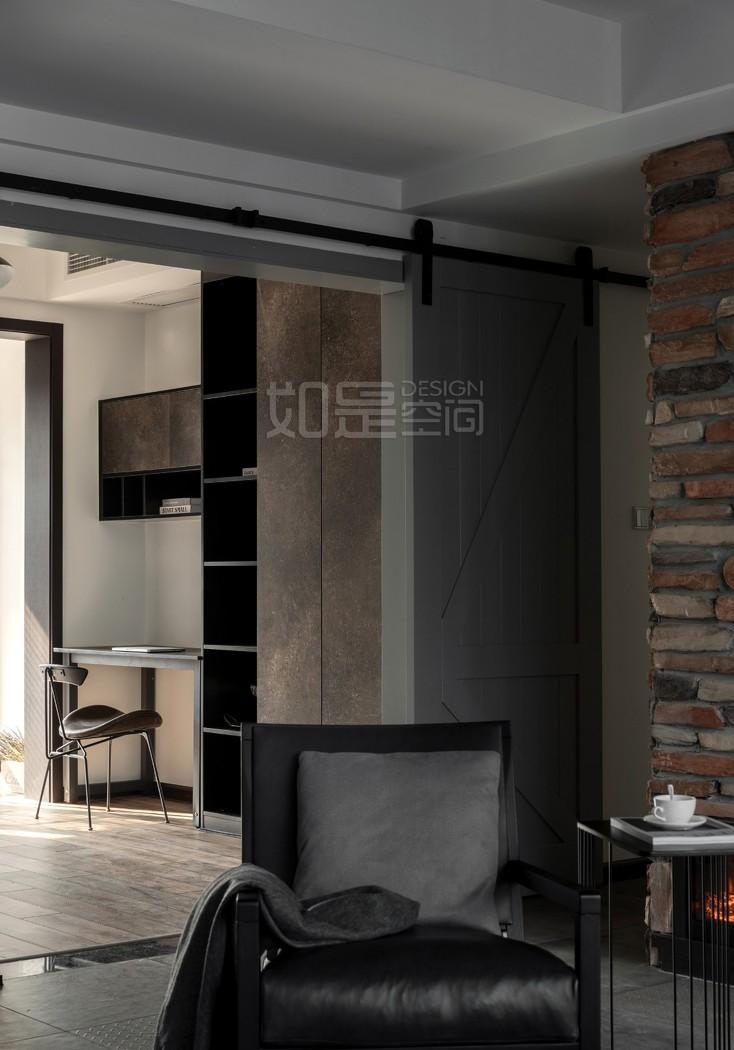 成都如是空间设计田青 | 水泥工业风平层住宅,回归本真美-25