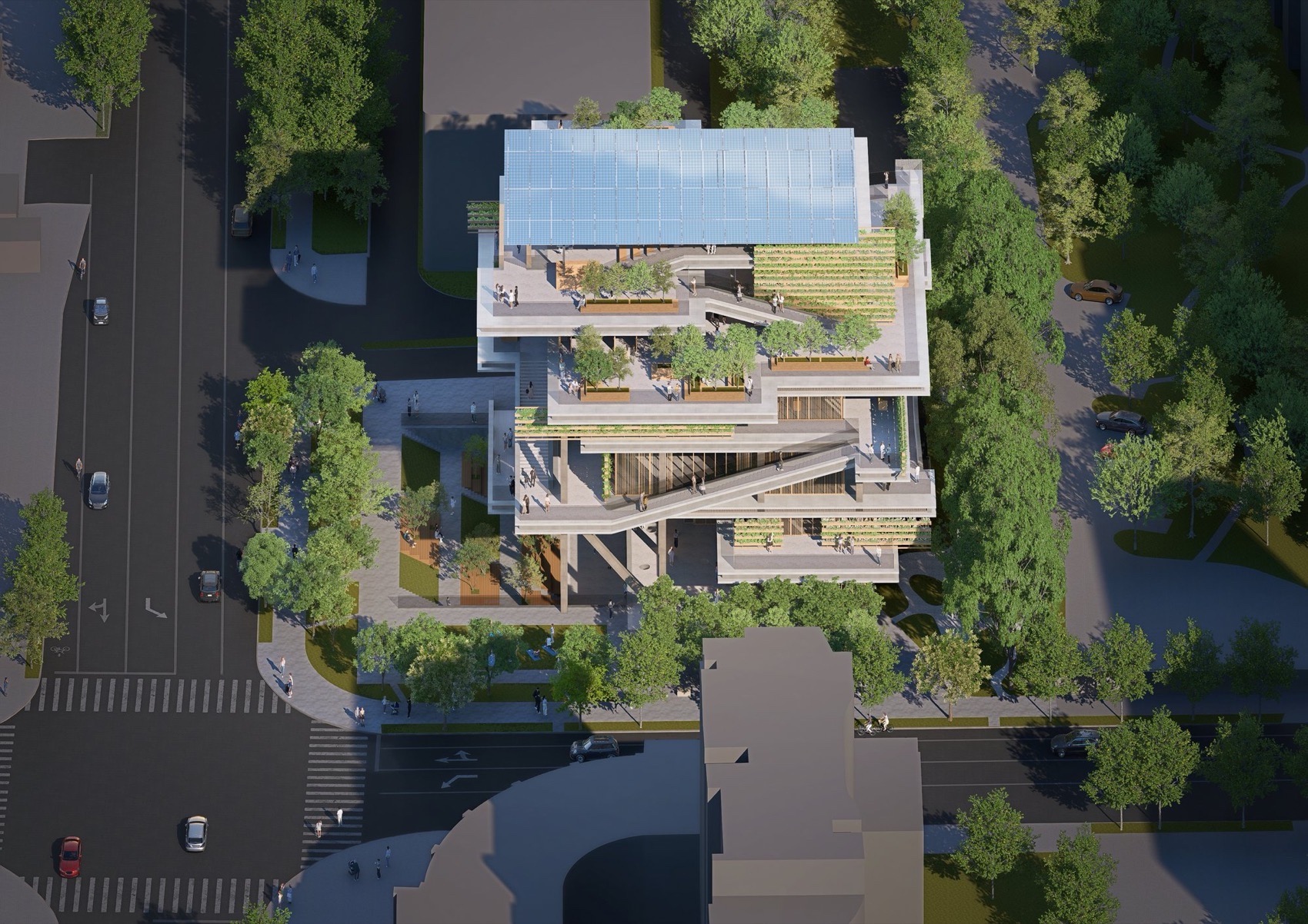 上海宝山区张庙街道02街坊89丘地块文化中心丨中国上海丨OPEN建筑事务所-6