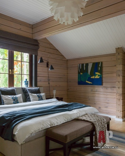 莫斯科郊外伊斯特水库旁两层木屋别墅室内设计丨俄罗斯莫斯科-28