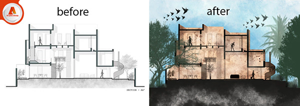 Architecture Photoshop ( Students Projects )-23