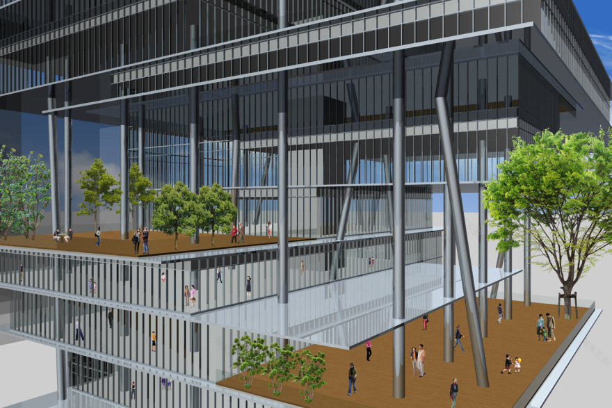 都市浮云 | YDS 建筑事务所打造的中央商业区购物商场设计-13