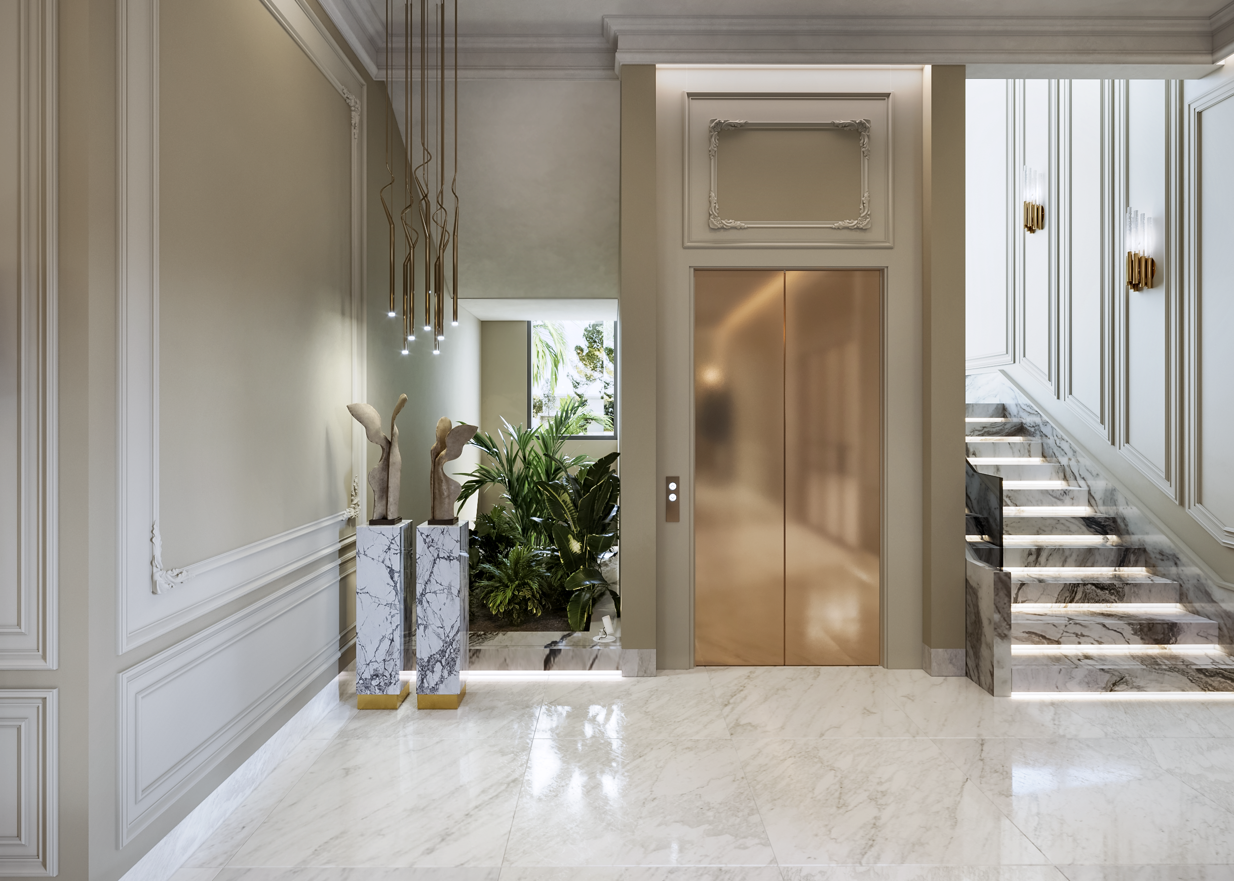 Luxury Classic Reception | Private Villa - UAE-15