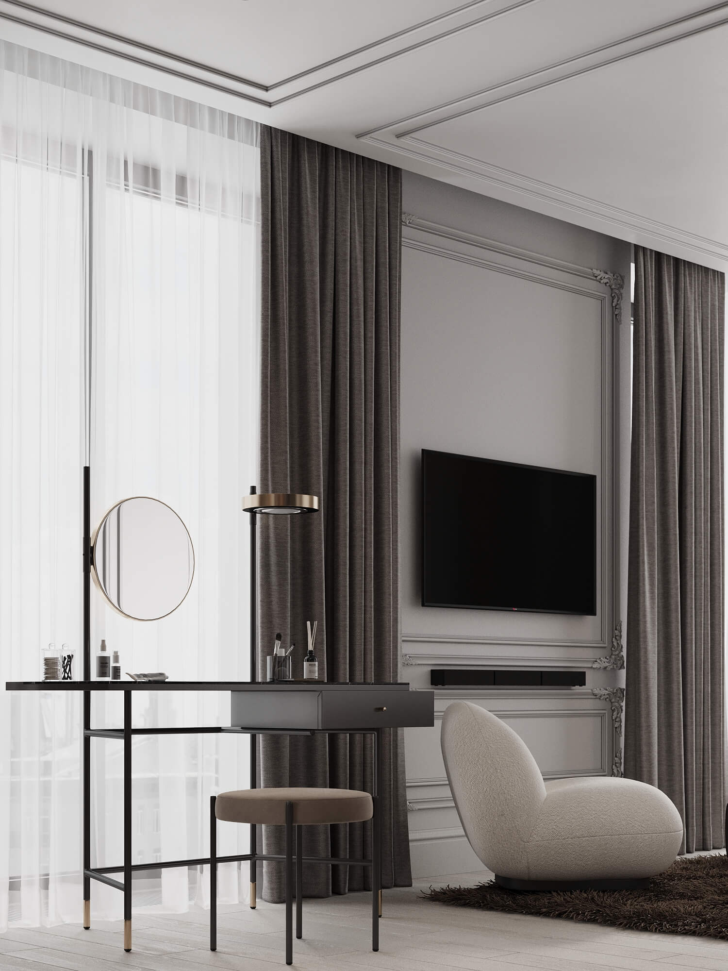 90㎡高级灰色系公寓设计 至素至简，气质非凡！-25