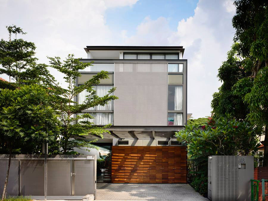 豪华别墅 现代风格新加坡开放式空间的现代住宅设计-3