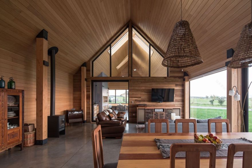 智利 Totoral House | 木质乡村别墅的现代演绎-14