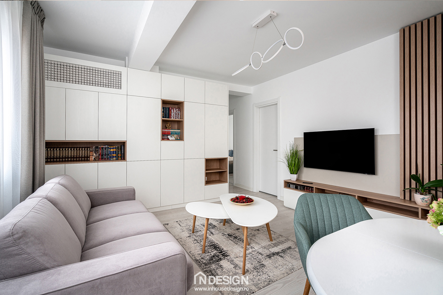 布加勒斯特91·5㎡三居室公寓斯堪的纳维亚风格装修丨罗马尼亚布加勒斯特丨In House Design-9