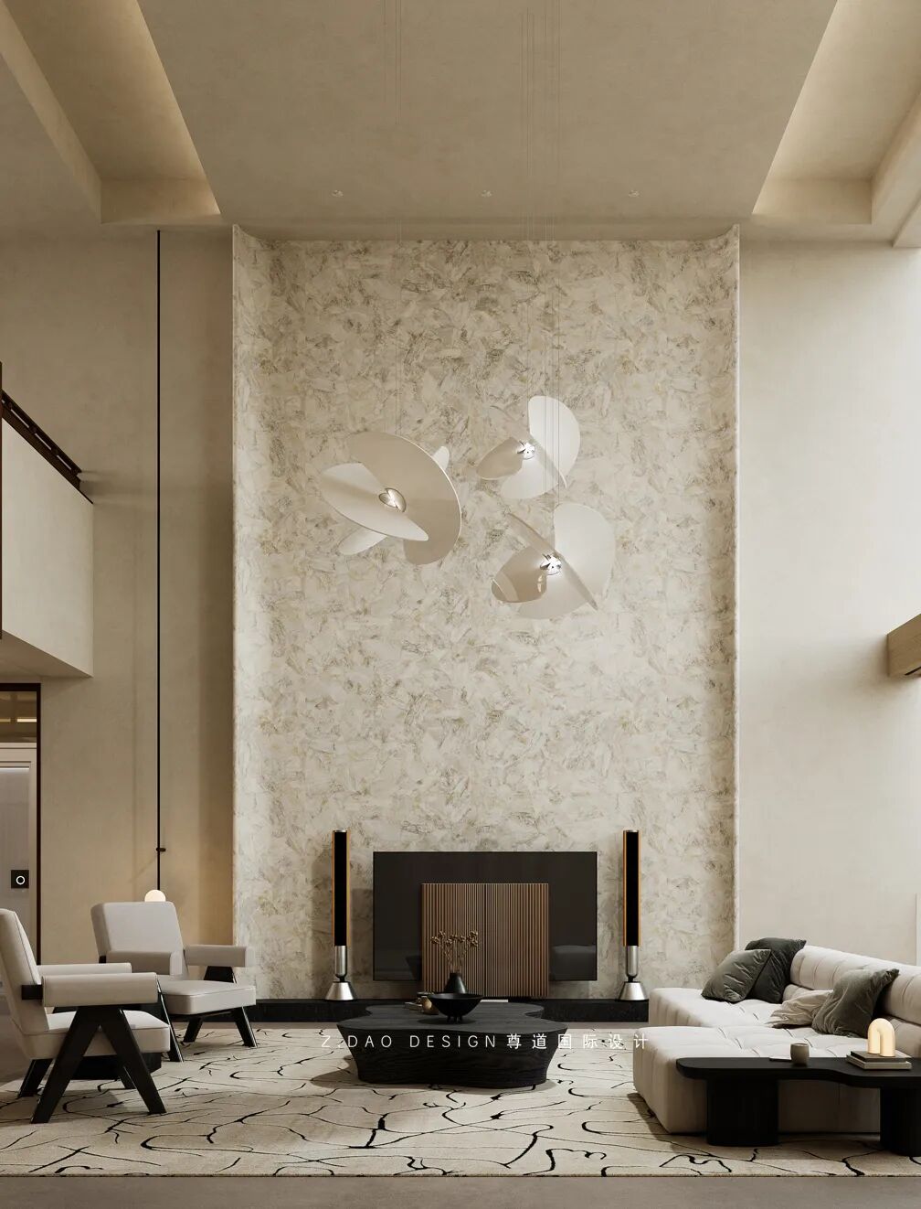 尊道新作|合肥『文一·塘溪津门』1000㎡折衷主义别墅，专治豪宅审美疲劳。-172