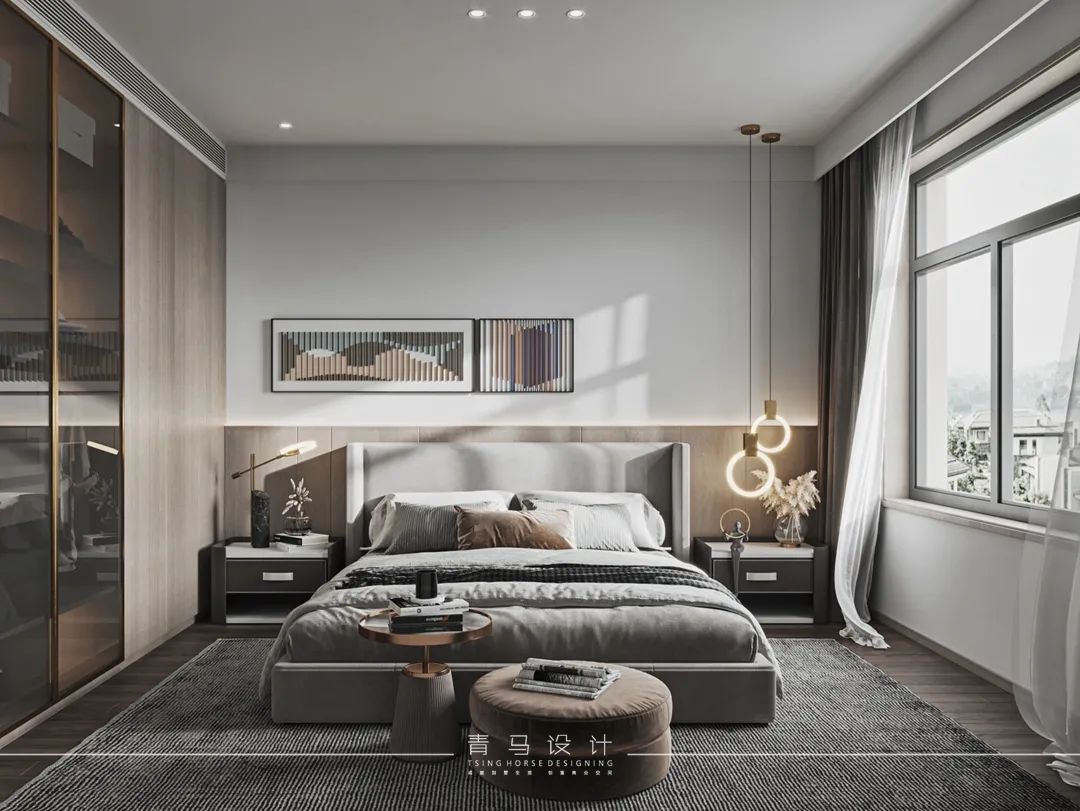 南湖艺境顶复现代简约设计丨青马别墅空间设计-54