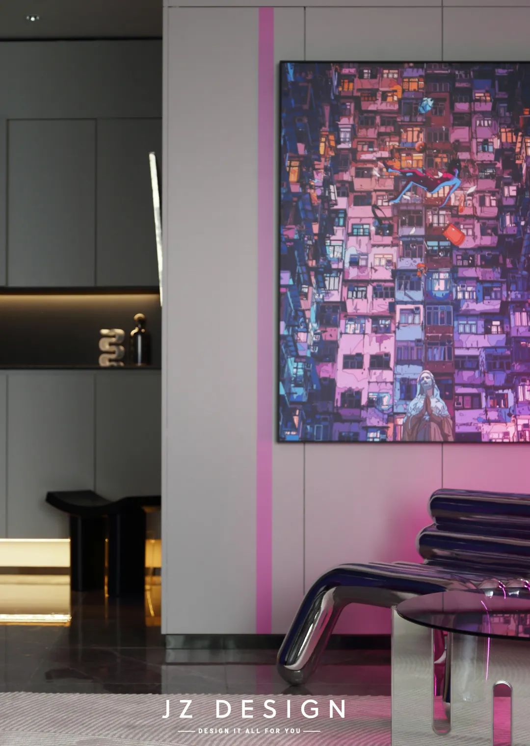 赛博朋克风 · 招商玺荟的独特居家体验丨中国四川丨憬致 | Design-16