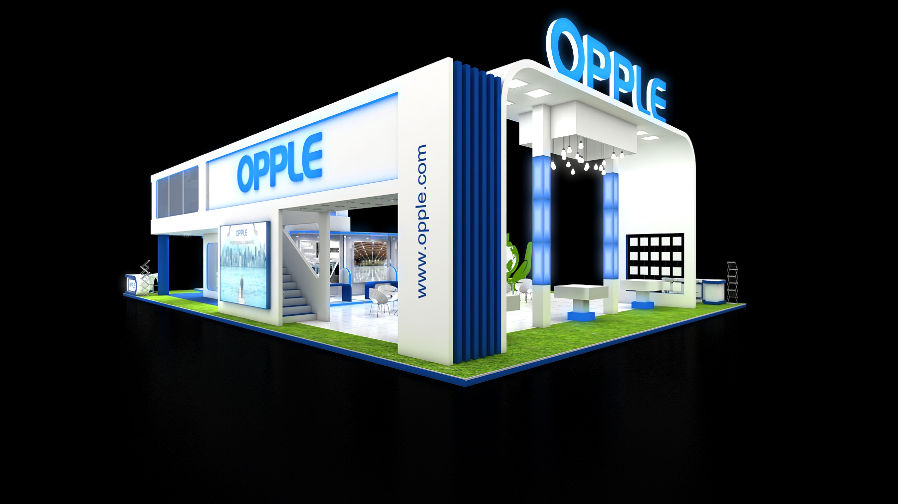 OPPLE exhibition stall design 280sqmtr. with mezzanine-7