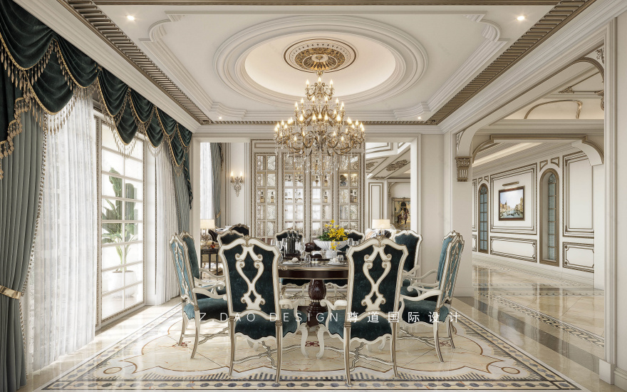 《莱茵河畔》黄山纳尼亚小镇法式宫廷风别墅设计丨中国黄山丨合肥尊道国际设计-18