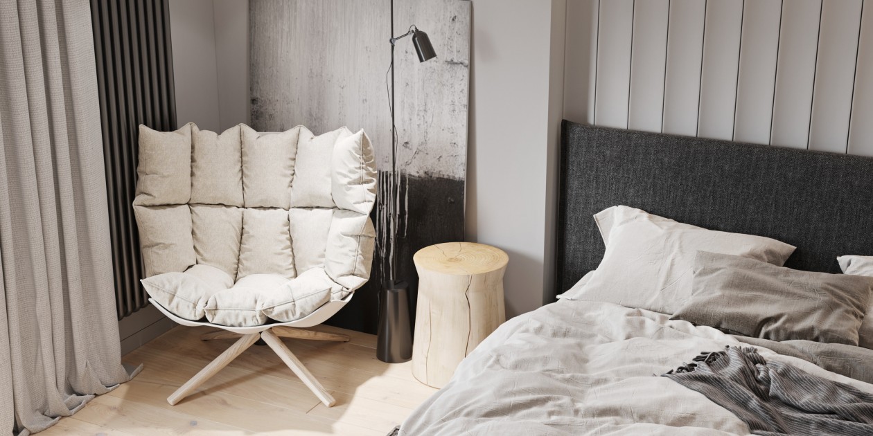 65平 简约白色系空间设计！-17