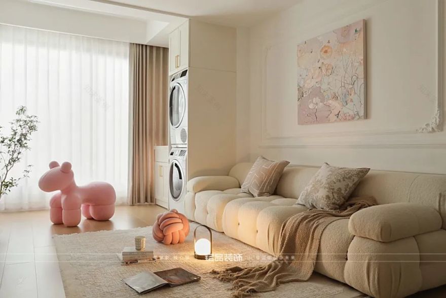 温柔奶油轻法式,浪漫满屋的世宸名府设计丨中国杭州丨铭品装饰-31