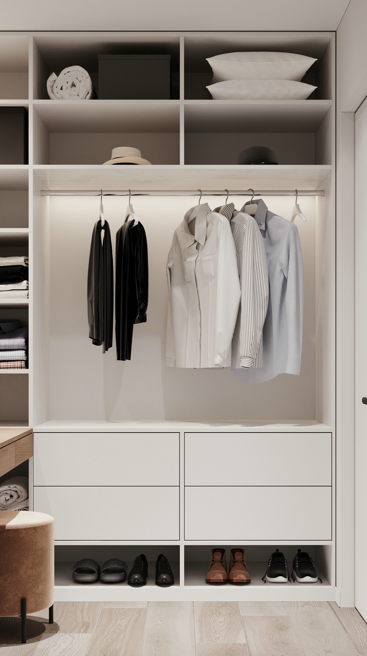 95㎡清爽原木风 纯粹自然的空间气质-8