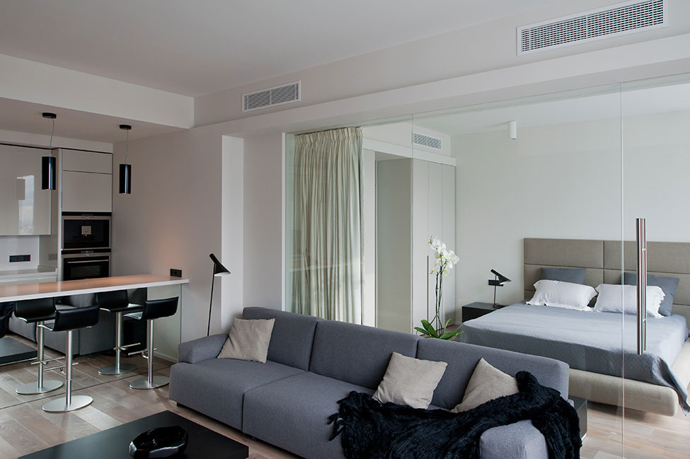 莫斯科带全景窗公寓室内设计项目丨俄罗斯莫斯科丨Алексей Николашин（SL*project建筑师）-9