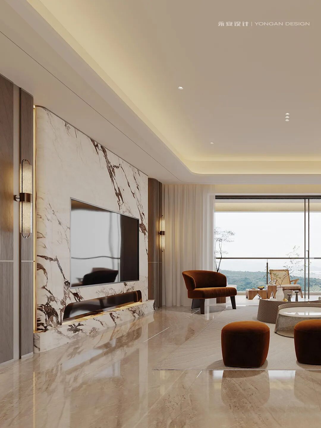 永安新作丨深铁懿府240㎡【山林意象·悠然雅居】-10