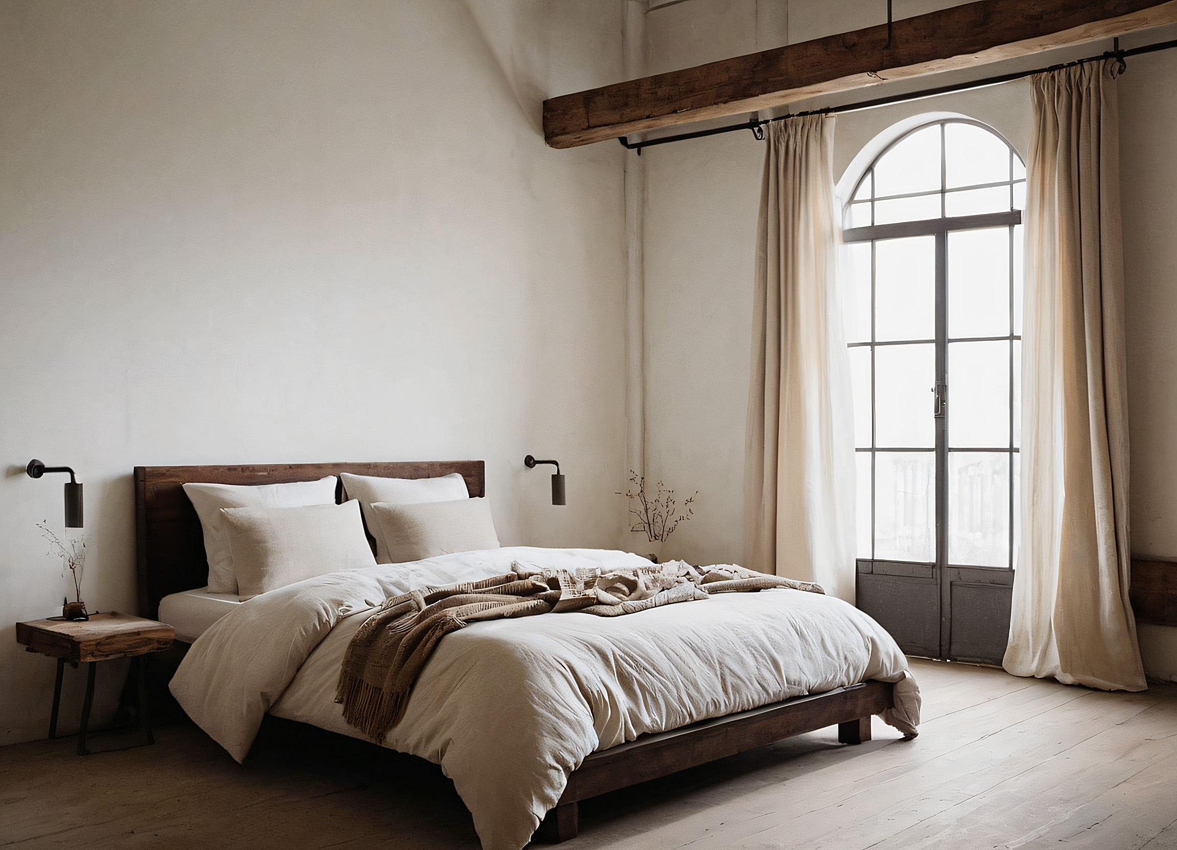 废弃厂房爆改工业风民宿意境空间-16