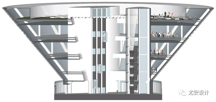 景德镇昌南里艺术中心 | 斜柱设计助力异形建筑落地-24