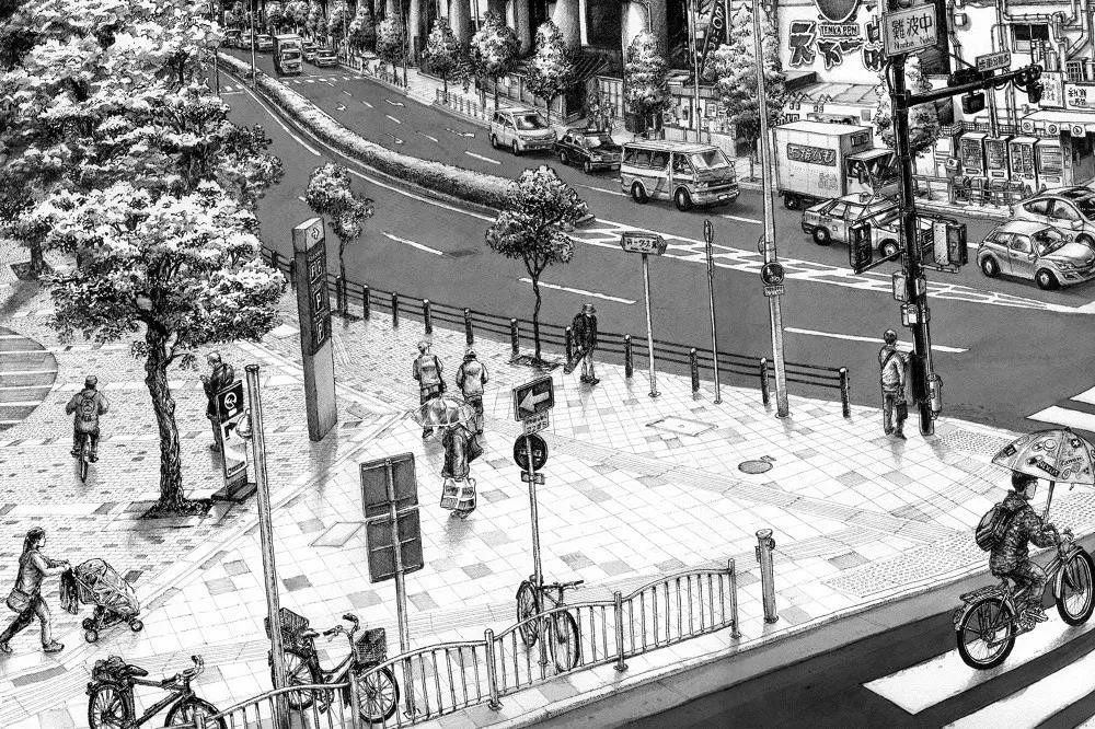 法国艺术家托马斯·达提格斯手绘中国全景建筑,细节震撼!-129