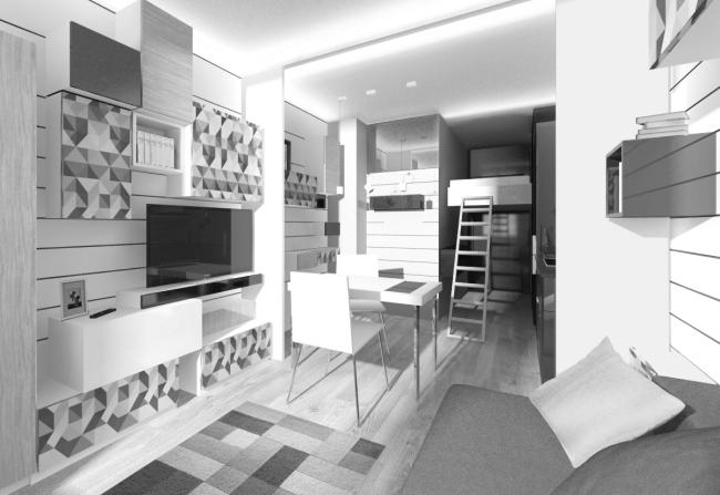 小面积公寓设计概念项目丨俄罗斯莫斯科丨Arch group-66