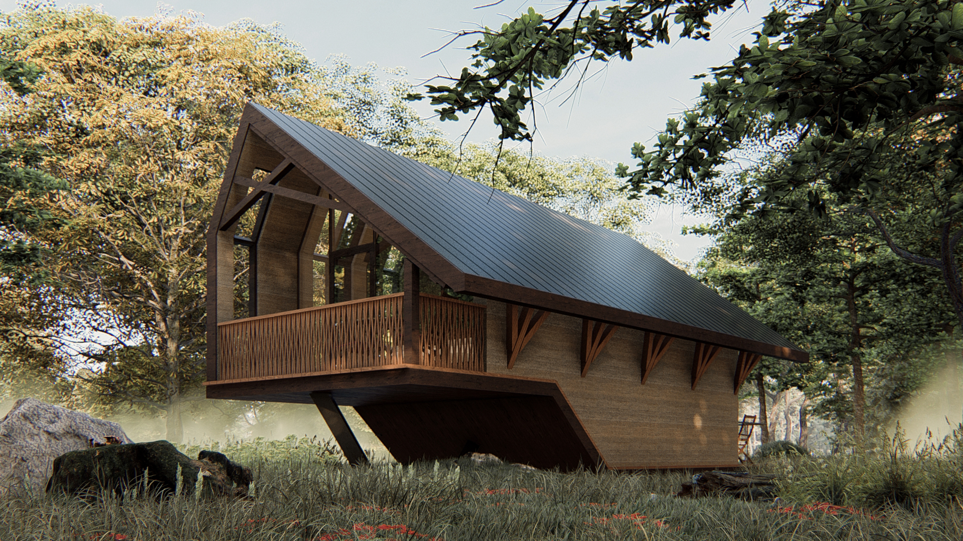 Rammed Earth House Competition-4