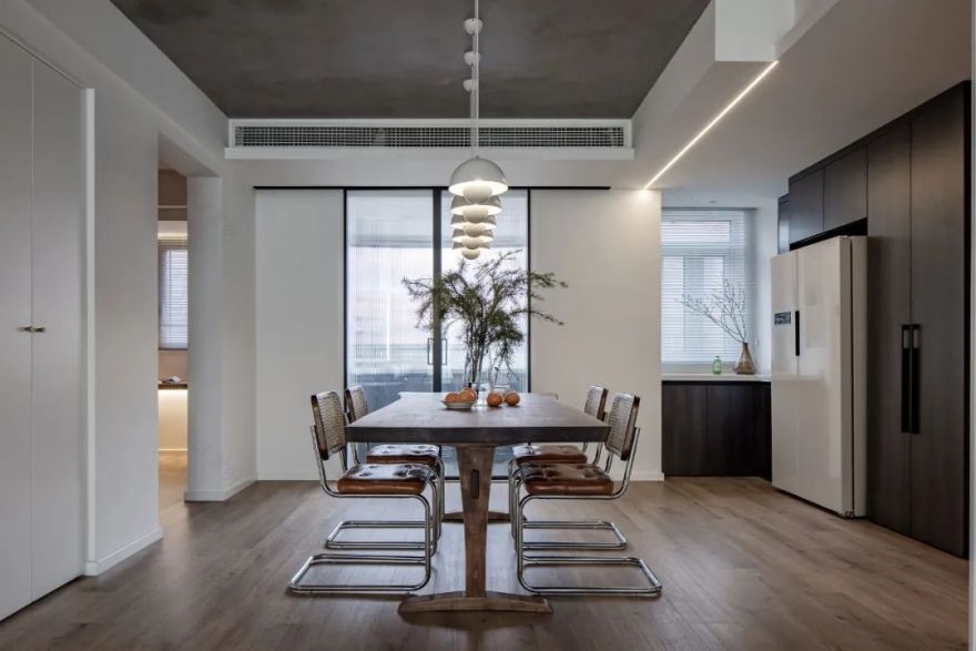 水泥漆+原木,感受极简的温度 | 吾索设计-21