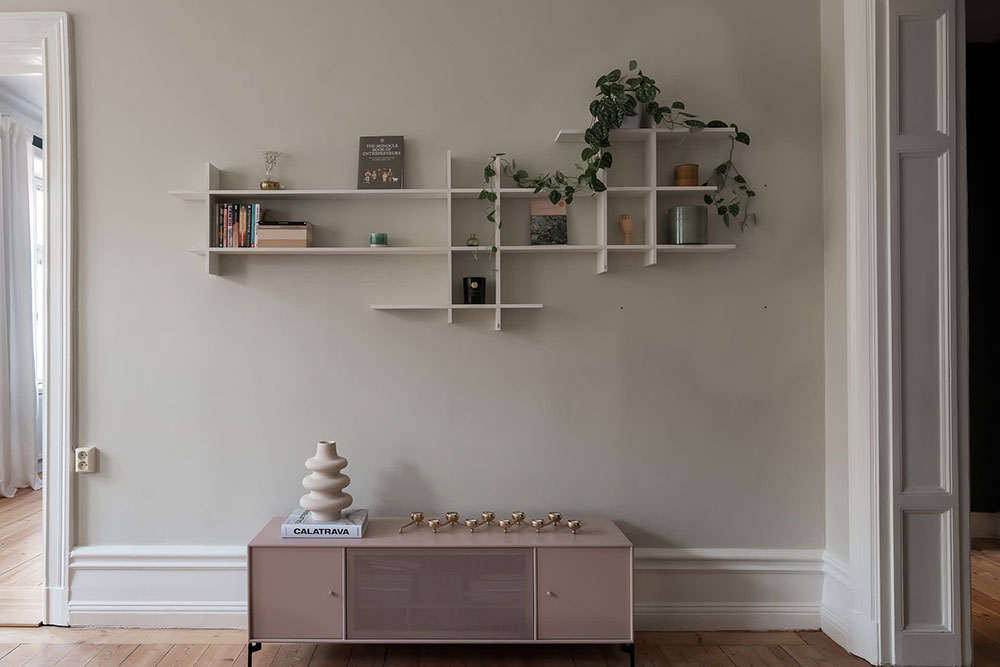 蓝色点缀的温馨斯德哥尔摩公寓-8