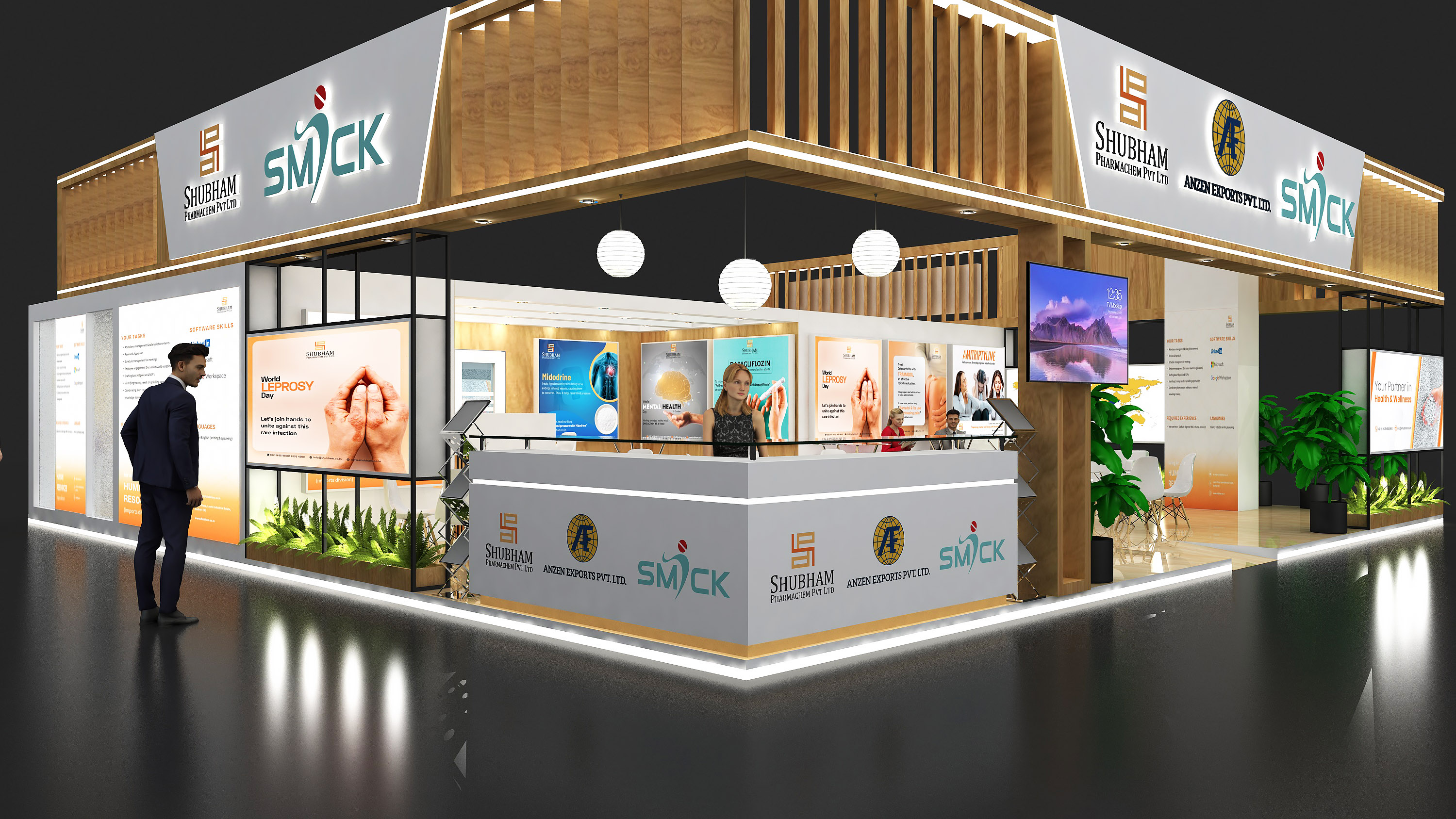 SHUBHAM 12X12M STALL DESIGGN IN MUMBAI-7