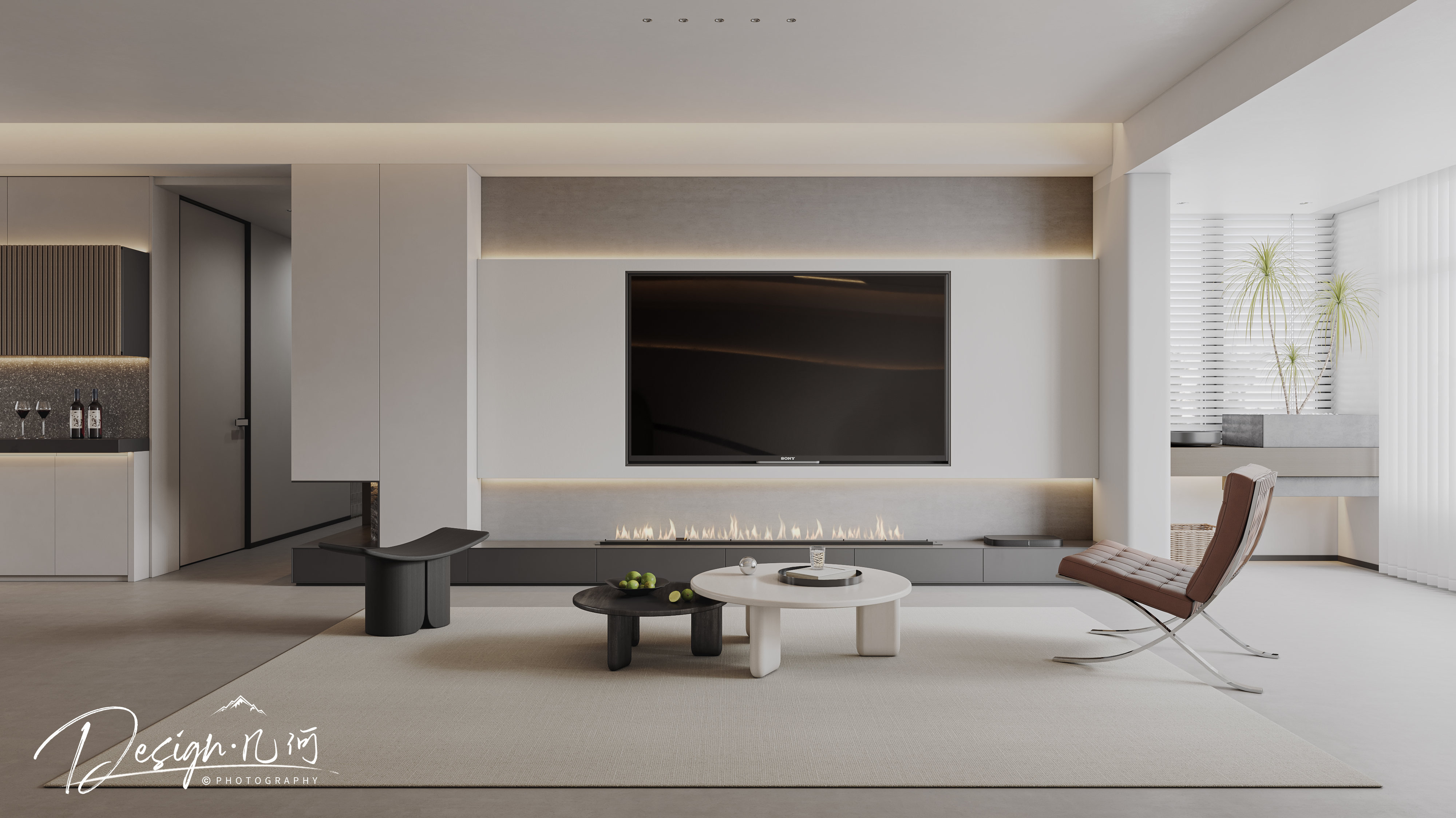 几何空间视觉表现 | 高速时代城现代客餐厅-1