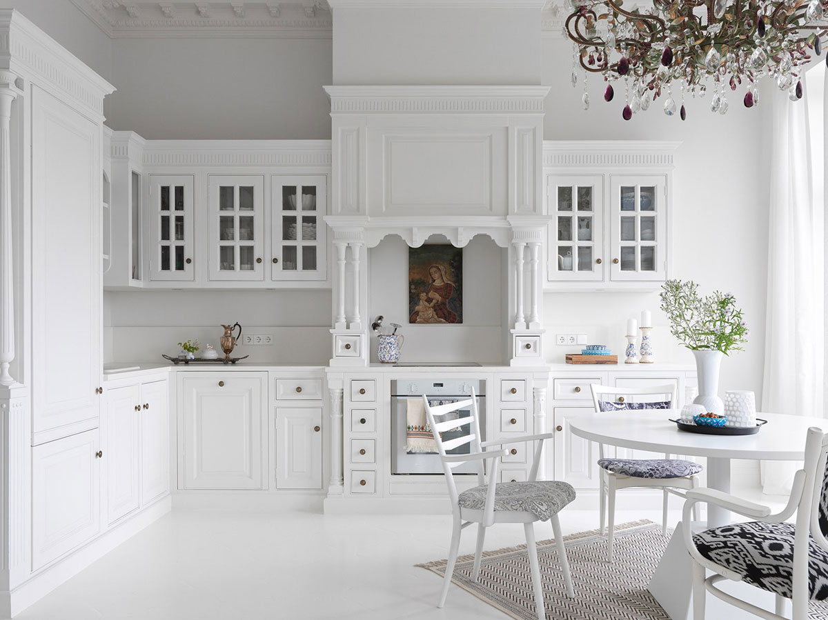 90 年代莫斯科重型经典公寓的惊艳变身-7