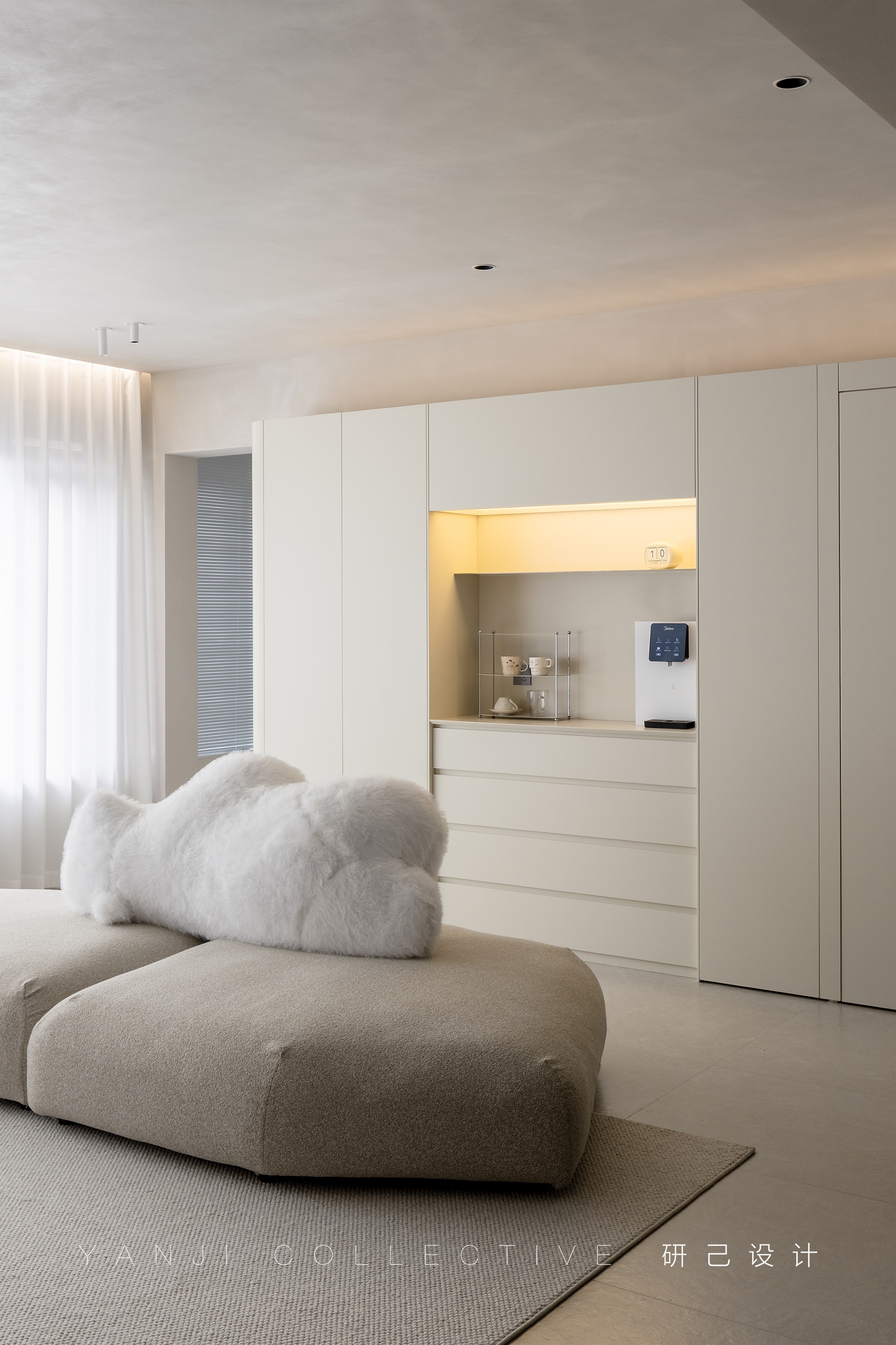 研己实景 · 温柔的现代简约风,128平清爽自在的家丨中国芜湖丨研己设计-25