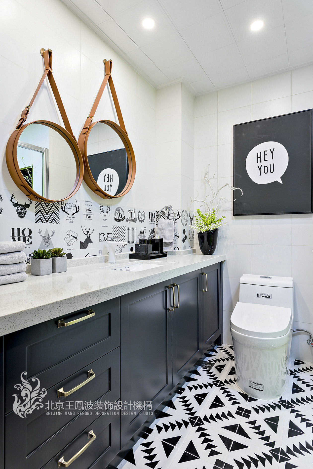 新城名苑样板房 | 王凤波设计,黑白色调的惊艳之作-31