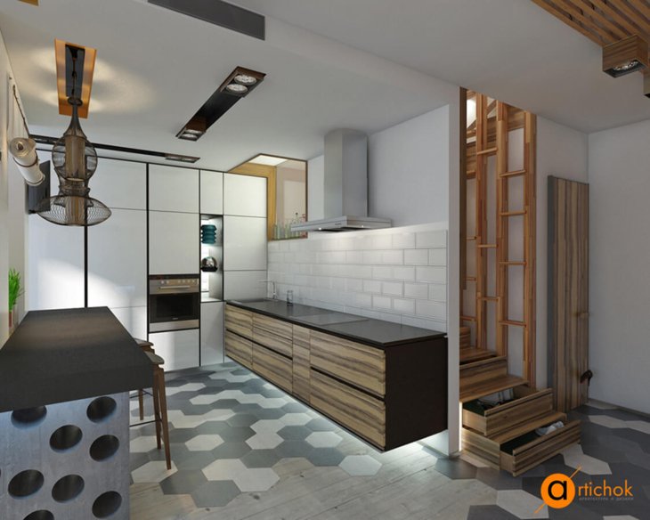 Artichok 民族风室内设计(基辅 penthouse 案例)丨乌克兰基辅-19