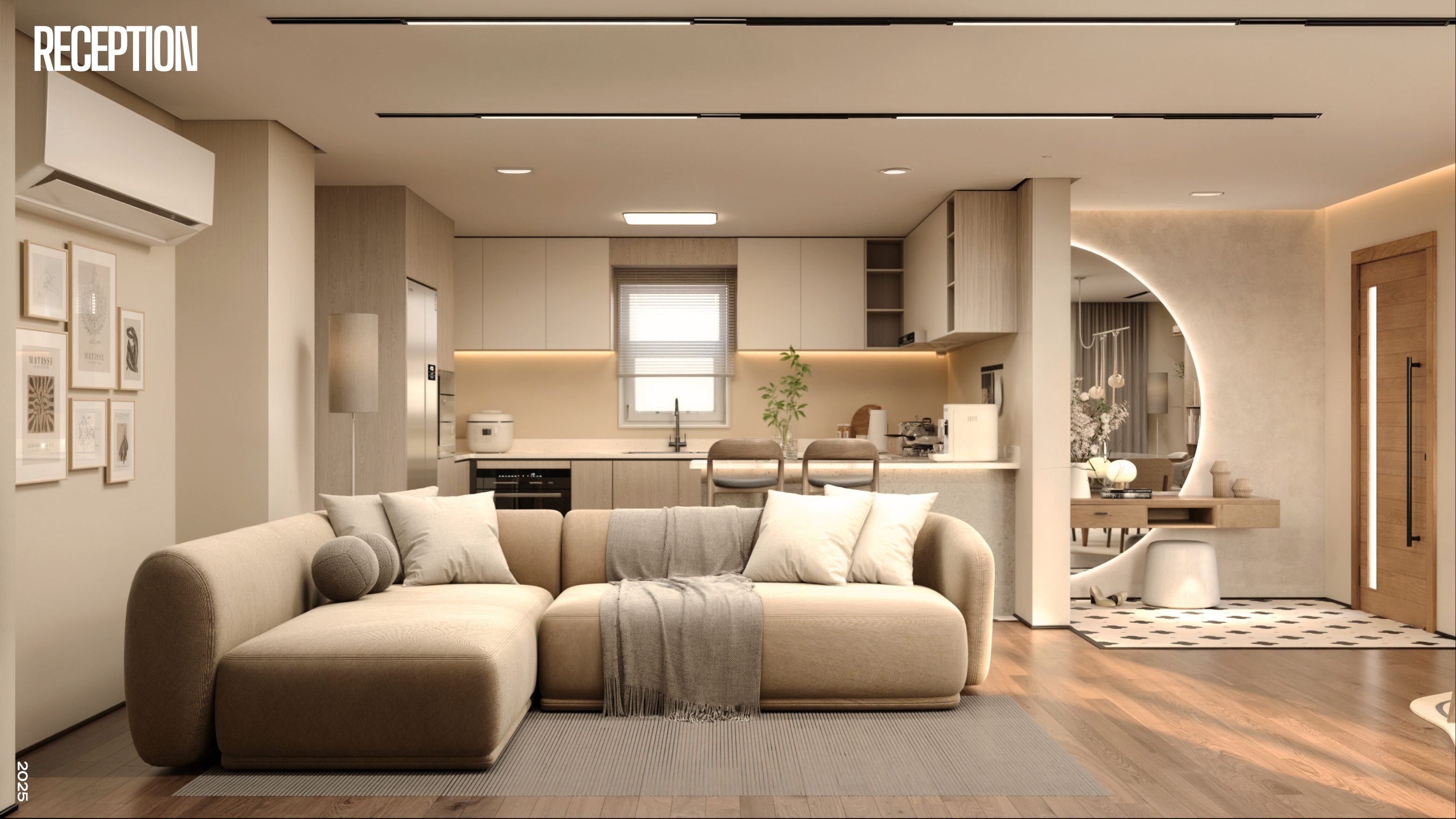 柔和简约公寓内饰丨埃及丨Freelance-7