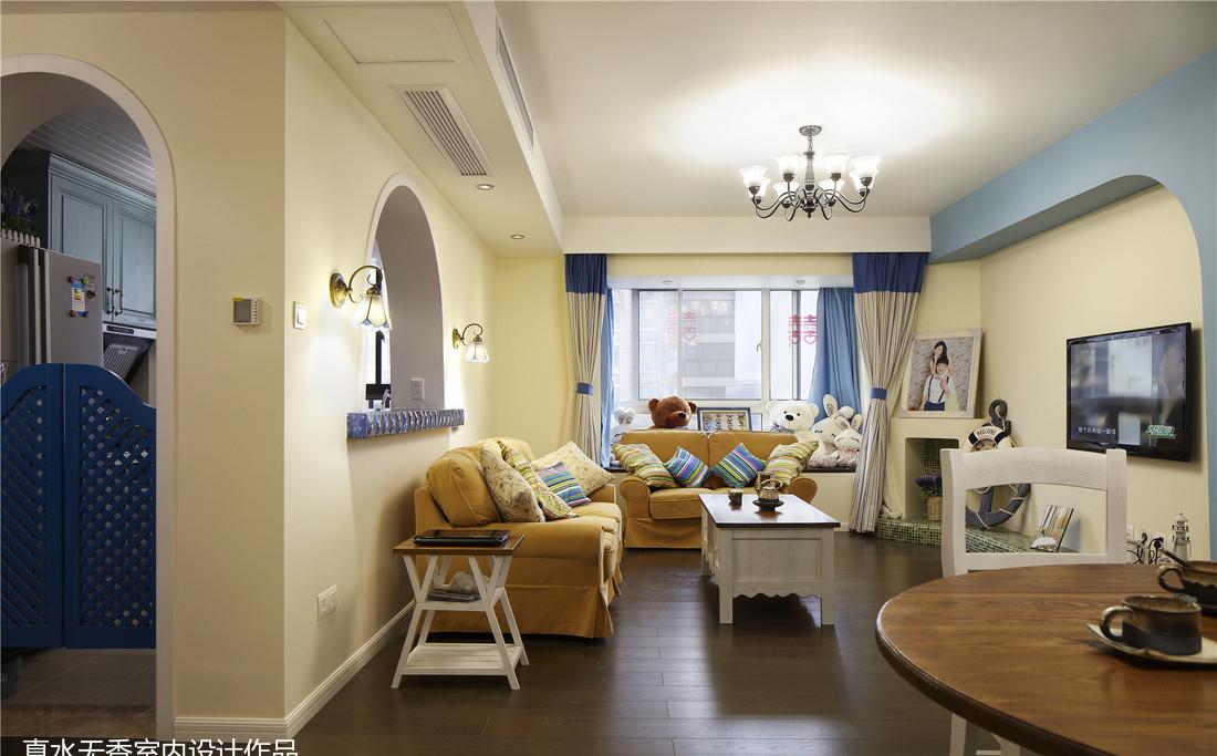 真水无香室内设计丨平层丨海天一色-10