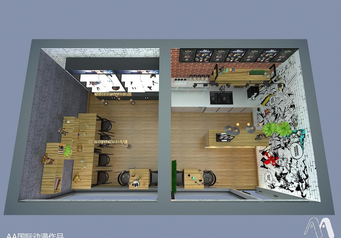 AA 国际动漫主题餐饮店设计-8